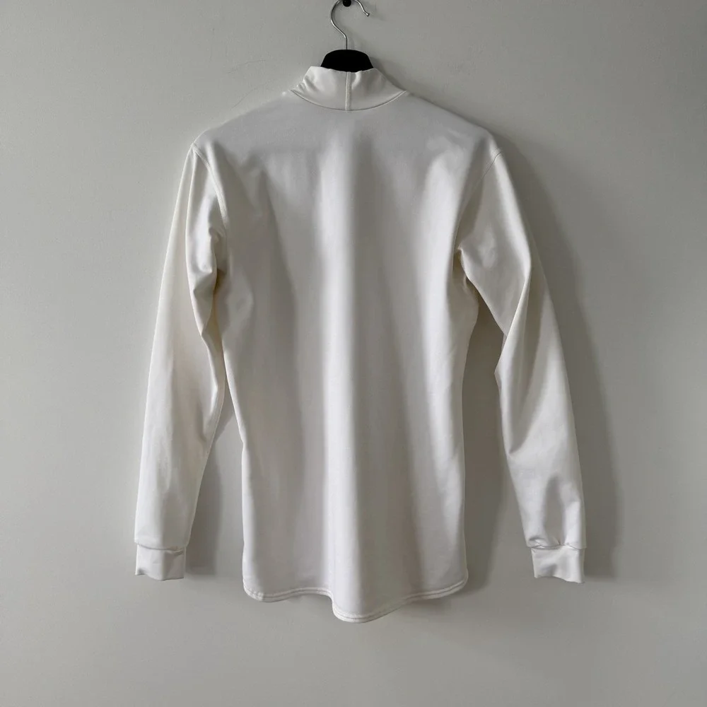 Vintage Nike Team Ohio State Buckeyes LS Shirt Mock Neck Mens M USA Made White